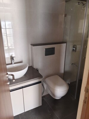 Bathroom in 1 BHK Apartment at Paranjape Athena, Bandra East – for Rent