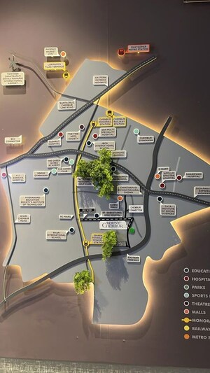 1 BHK Apartment – Map Location View at Chandak Highscape City, Chembur - for Sale