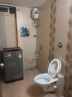 Bathroom in 2 BHK Apartment at Sai Proviso Aashlesha, Kopar Khairane – for Rent
