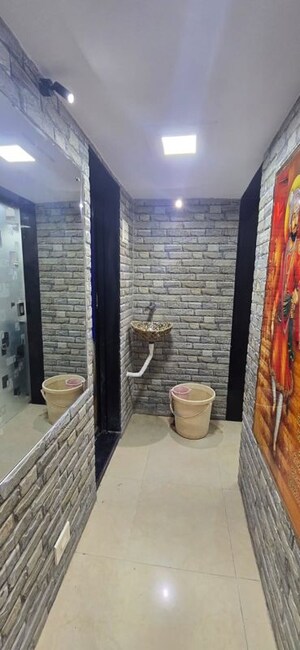 Bathroom in 1 BHK Apartment at Hilton Apartments Bhakti Park, Bhakti Park – for Rent