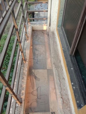 Balcony in 1 BHK Apartment at Mahape – for Rent