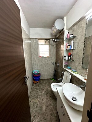 Bathroom in 2 BHK Apartment at Romell Diva, Malad West – for Sale