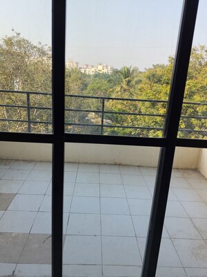 Balcony in 1 BHK Apartment at Bramha Aangan, Salunkhe Vihar Society – for Rent