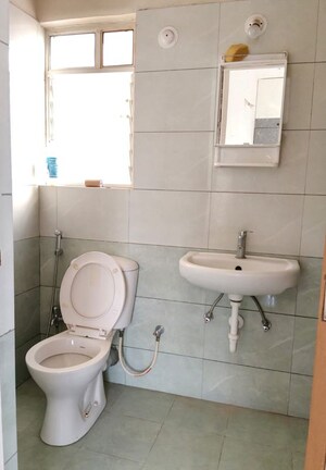 Bathroom in 2 BHK Apartment at Kumar Samruddhi Society, Vishrantwadi – for Rent