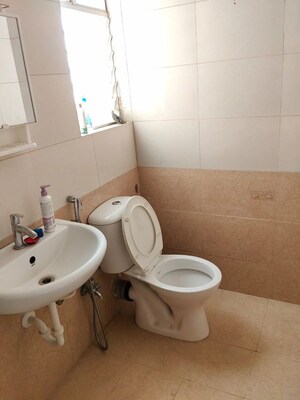 Bathroom in 2 BHK Apartment at Kumar Samruddhi Society, Vishrantwadi – for Rent