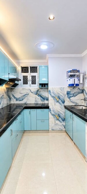 Kitchen in 3 BHK Builder Floor at Sector 1 Dwarka – for Sale