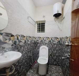 Bathroom in 2 BHK Builder Floor at Swastika Residency Indiranagar, Indiranagar – for Rent