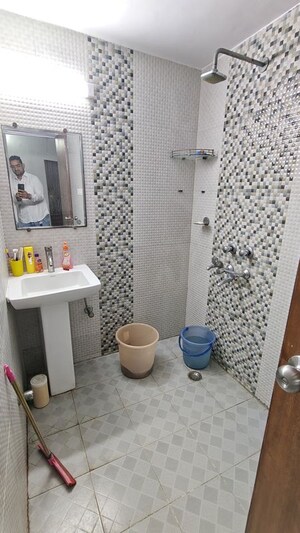 Bathroom in 3 BHK Builder Floor at Saket – for Rent