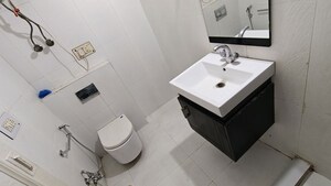 Bathroom in 3 BHK Builder Floor at Navjeevan Vihar – for Rent