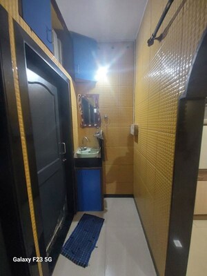 Bathroom in 1 RK Apartment at Nagari Niwara CHS, Goregaon East – for Rent