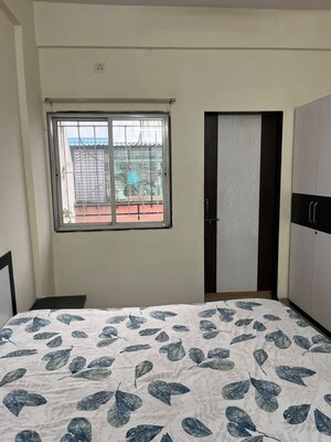 Bedroom in 2 BHK Apartment at Veddant Ganesh Vishwa, Ravet – for Rent