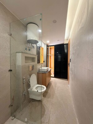 Bathroom in 3 BHK Builder Floor at Saket – for Rent