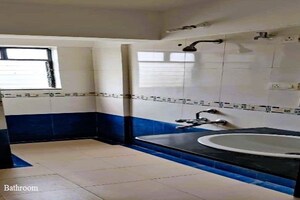 Bathroom in 3 BHK Apartment at Gera Emerald City, Kharadi – for Rent