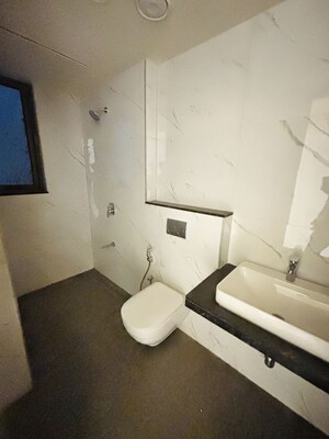 Bathroom in 3 BHK Apartment at Prestige Siesta, Mulund West – for Rent
