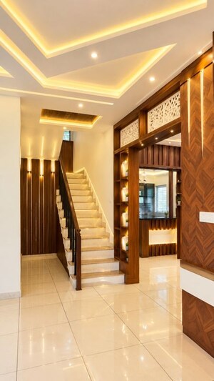Staircase in 4 BHK Independent House at Thrissur 1 – for Sale