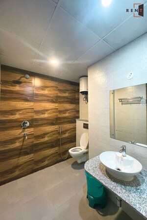 Bathroom in 1 RK Builder Floor at Sector 46 – for Rent
