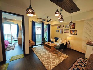 Living Room in 1 BHK Apartment at Sunworld Arista, Sector 168 – for Rent