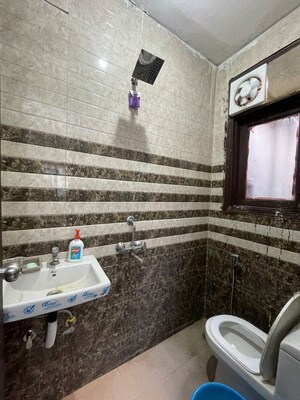 Bathroom in 2 BHK Builder Floor at Neb Sarai – for Rent