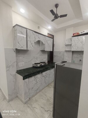 Kitchen in 2 BHK Builder Floor at Ramesh Nagar – for Rent