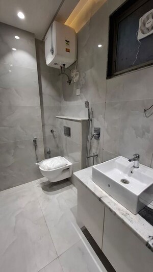 Bathroom in 3 BHK Builder Floor at Prashant Vihar – for Rent